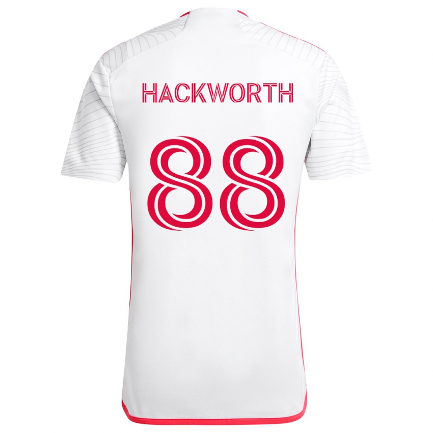 Homem Camisola Larsen Hackworth #88 Branco Vermelho Alternativa 2024/25 Camisa Brasil