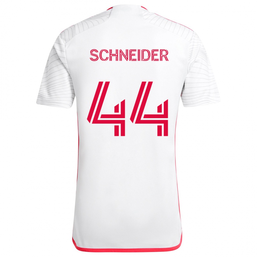 Homem Camisola Max Schneider #44 Branco Vermelho Alternativa 2024/25 Camisa Brasil