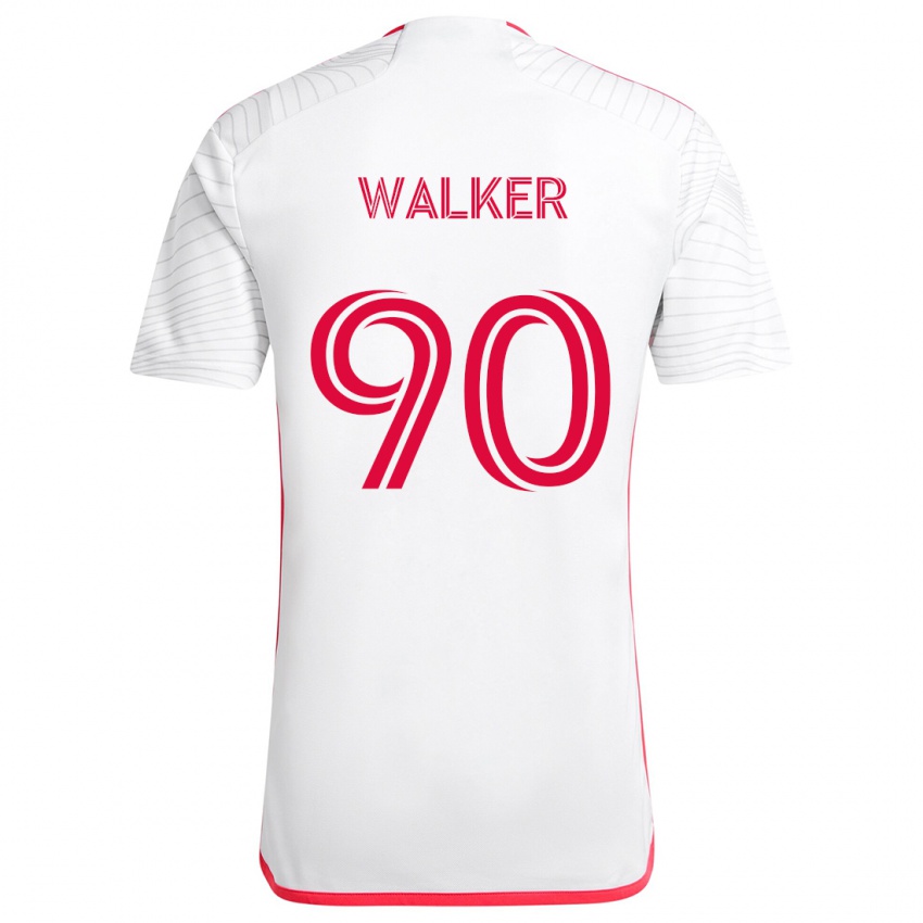 Homem Camisola Eric Walker #90 Branco Vermelho Alternativa 2024/25 Camisa Brasil