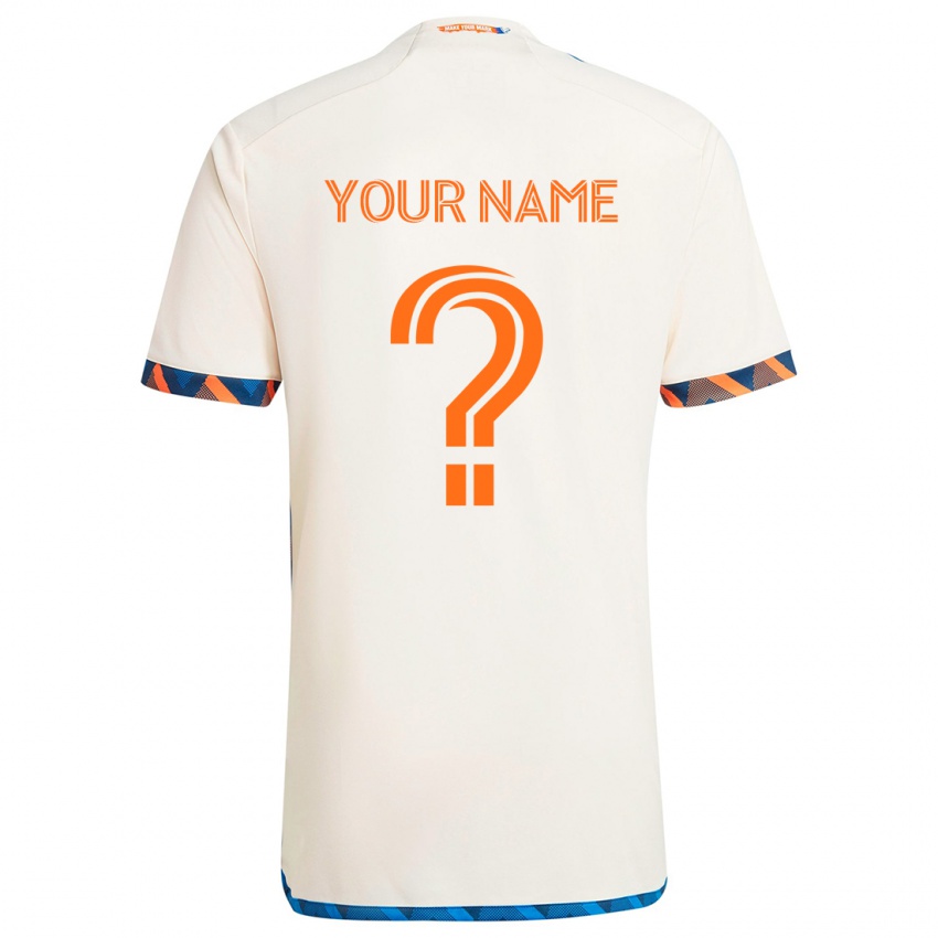 Homem Camisola Seu Nome #0 Laranja Branco Alternativa 2024/25 Camisa Brasil