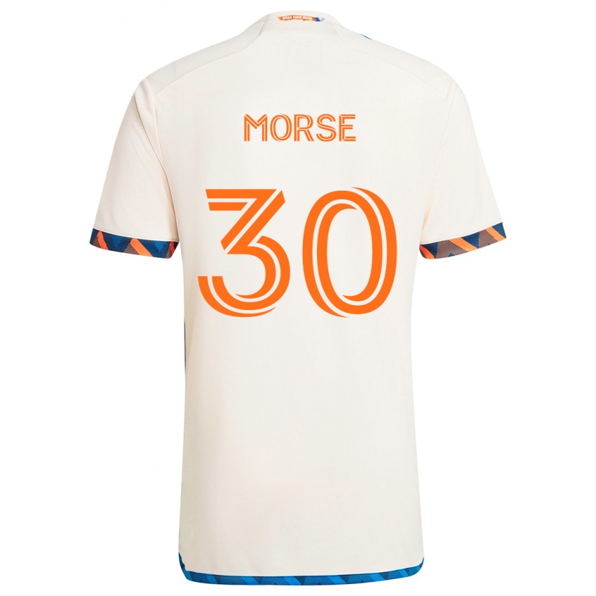 Homem Camisola Hunter Morse #30 Laranja Branco Alternativa 2024/25 Camisa Brasil