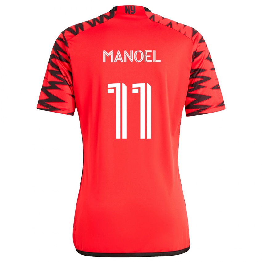 Homem Camisola Elias Manoel #11 Vermelho Preto Branco Alternativa 2024/25 Camisa Brasil