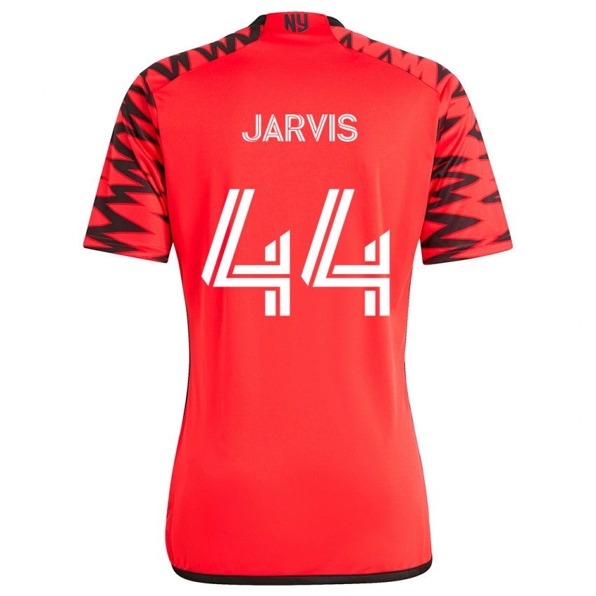 Homem Camisola Aiden Jarvis #44 Vermelho Preto Branco Alternativa 2024/25 Camisa Brasil