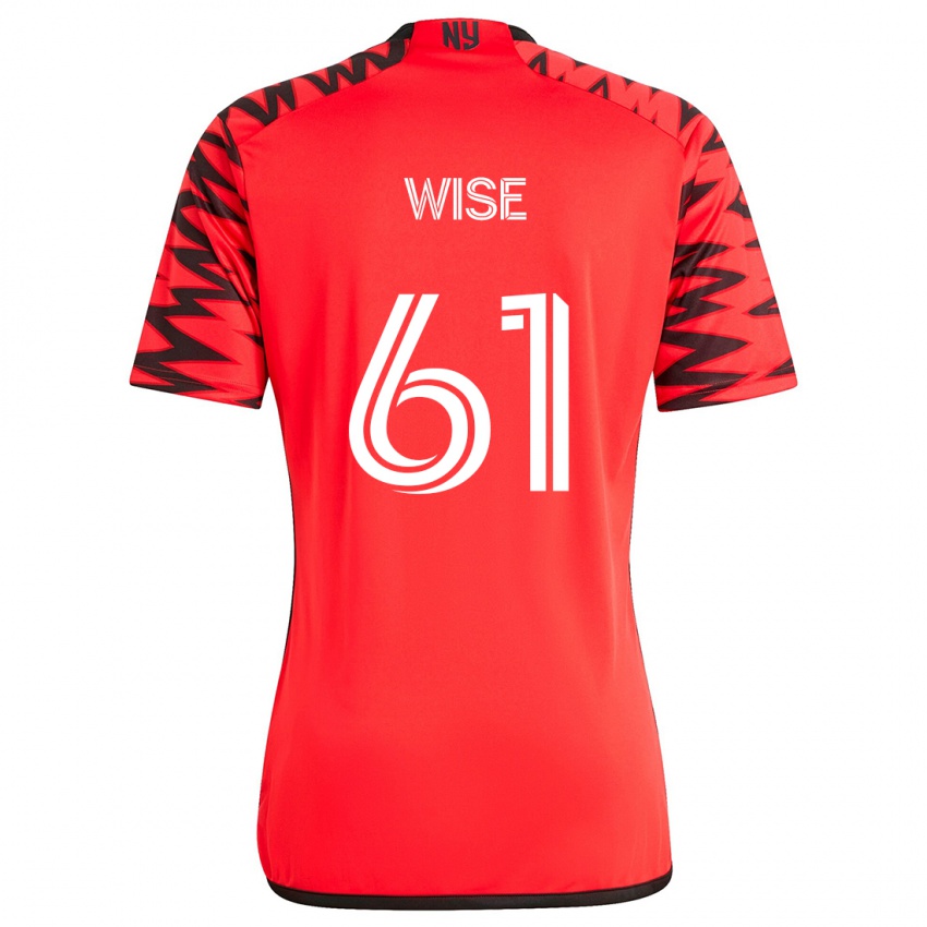 Homem Camisola Henry Wise #61 Vermelho Preto Branco Alternativa 2024/25 Camisa Brasil