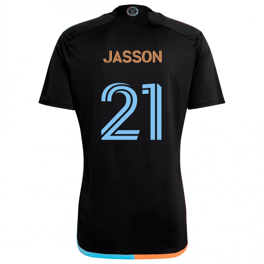 Homem Camisola Andres Jasson #21 Preto Laranja Azul Alternativa 2024/25 Camisa Brasil