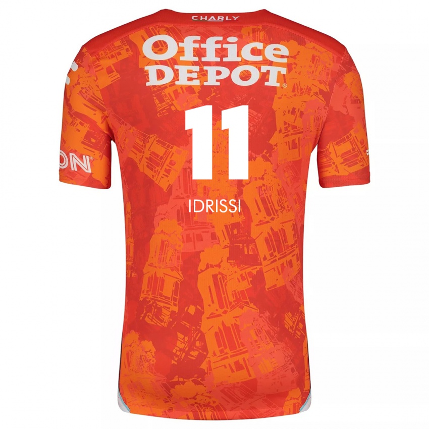 Homem Camisola Oussama Idrissi #11 Laranja Branco Alternativa 2024/25 Camisa Brasil