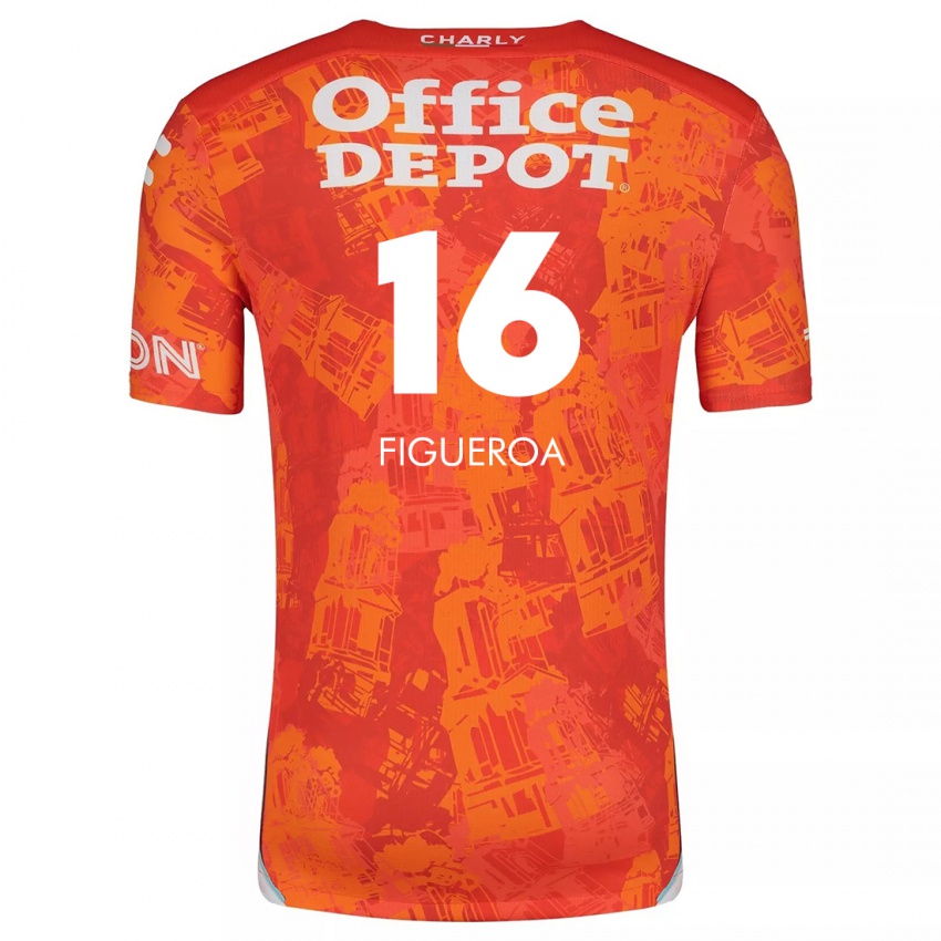 Homem Camisola Antonio Figueroa #16 Laranja Branco Alternativa 2024/25 Camisa Brasil