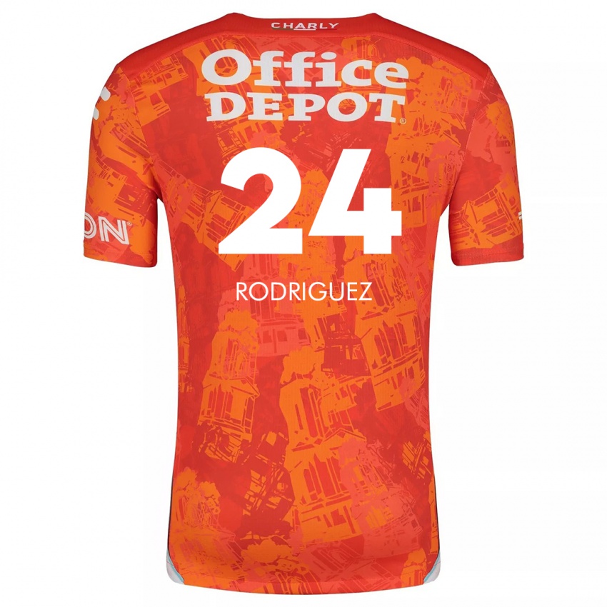 Homem Camisola Luis Rodriguez #24 Laranja Branco Alternativa 2024/25 Camisa Brasil