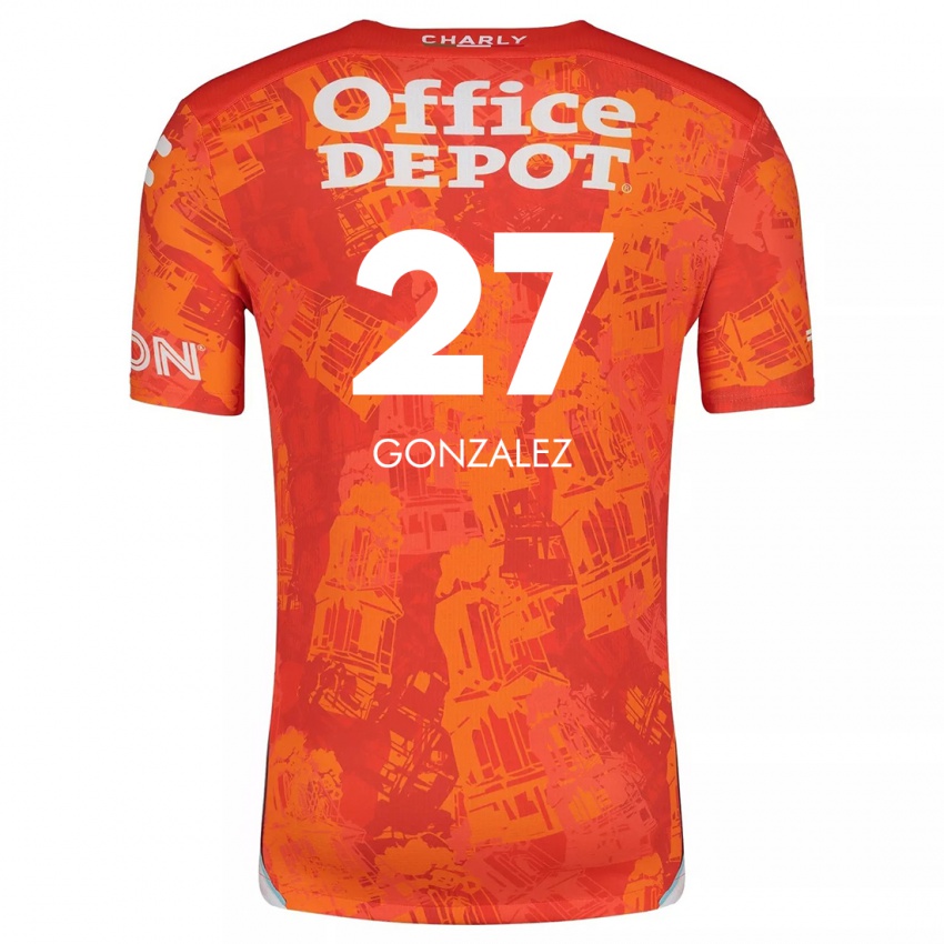 Homem Camisola Owen González #27 Laranja Branco Alternativa 2024/25 Camisa Brasil