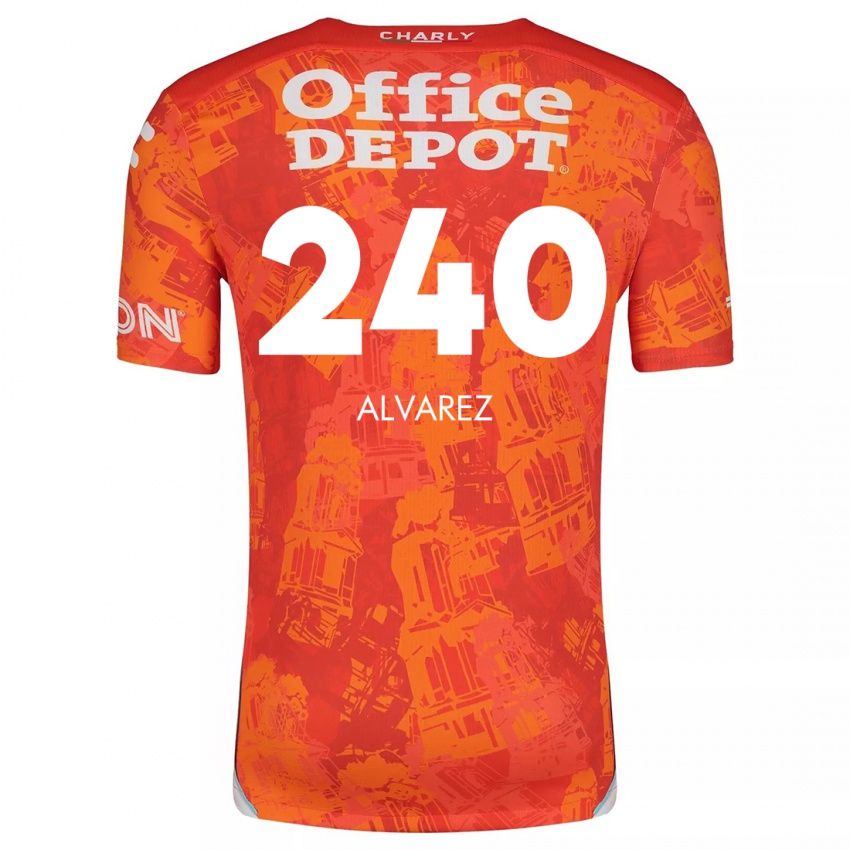 Homem Camisola Gael Álvarez #240 Laranja Branco Alternativa 2024/25 Camisa Brasil