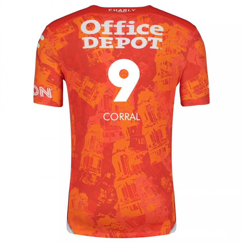 Homem Camisola Charlyn Corral #9 Laranja Branco Alternativa 2024/25 Camisa Brasil