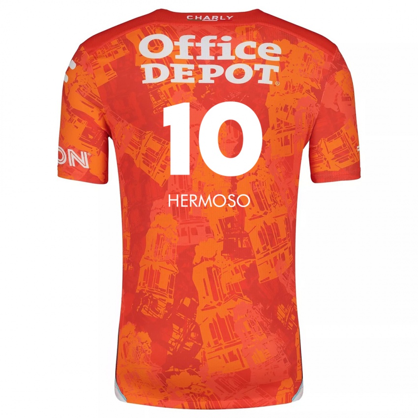 Homem Camisola Jennifer Hermoso #10 Laranja Branco Alternativa 2024/25 Camisa Brasil