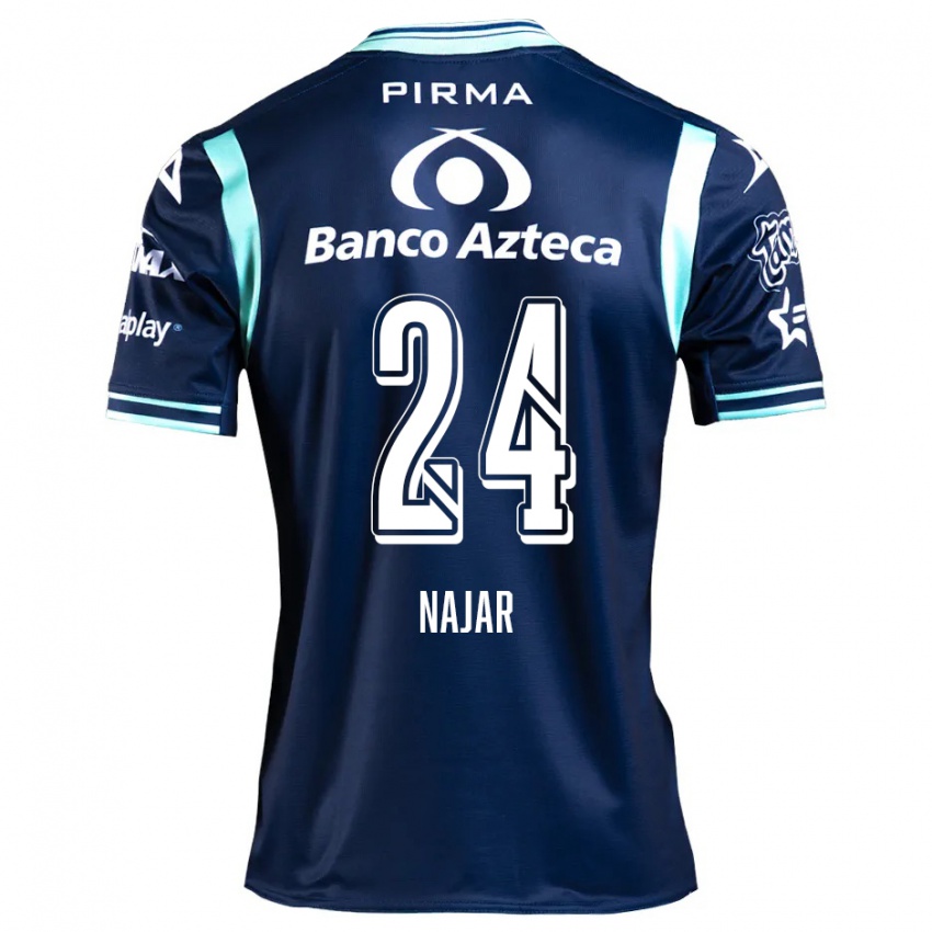 Homem Camisola Ivonne Najar #24 Azul-Marinho Alternativa 2024/25 Camisa Brasil