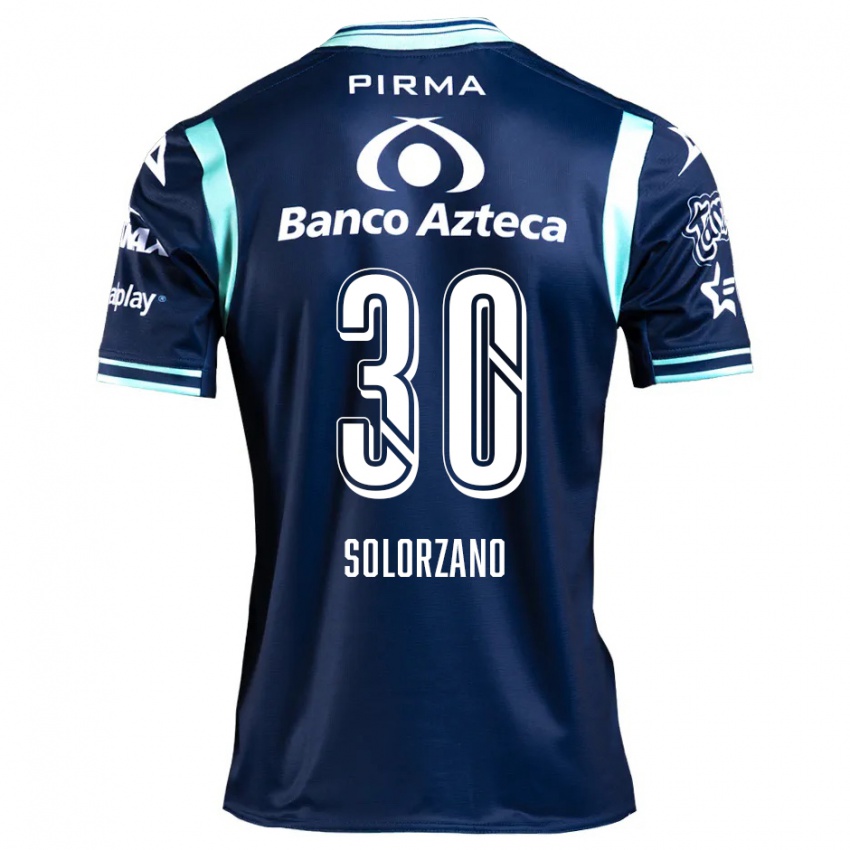 Homem Camisola Aisha Solórzano #30 Azul-Marinho Alternativa 2024/25 Camisa Brasil