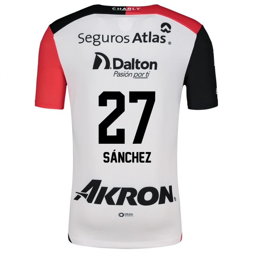 Homem Camisola Antonio Sánchez #27 Branco Vermelho Preto Alternativa 2024/25 Camisa Brasil