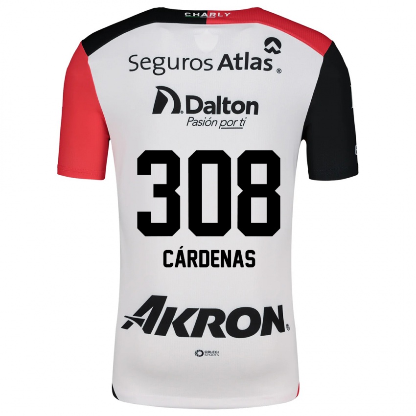 Homem Camisola Rodrigo Cárdenas #308 Branco Vermelho Preto Alternativa 2024/25 Camisa Brasil