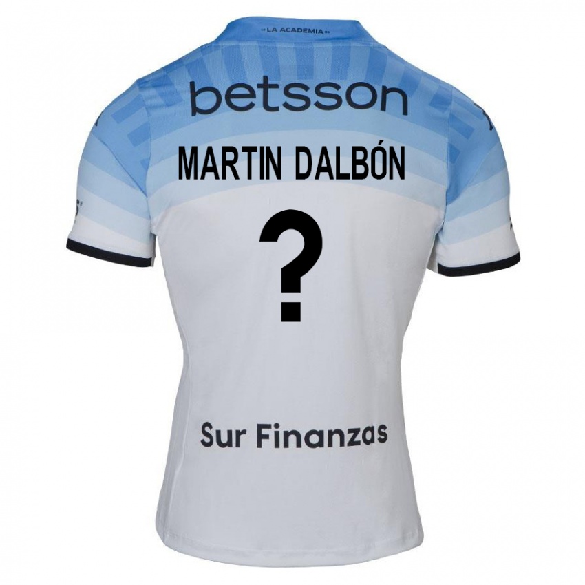 Homem Camisola Juan Martin Dalbón #0 Branco Azul Preto Alternativa 2024/25 Camisa Brasil