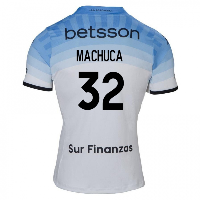 Homem Camisola Elias Machuca #32 Branco Azul Preto Alternativa 2024/25 Camisa Brasil