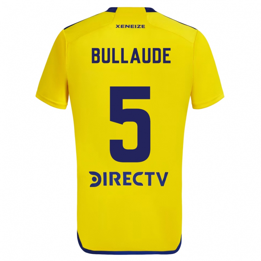 Homem Camisola Ezequiel Bullaude #5 Amarelo Azul Alternativa 2024/25 Camisa Brasil