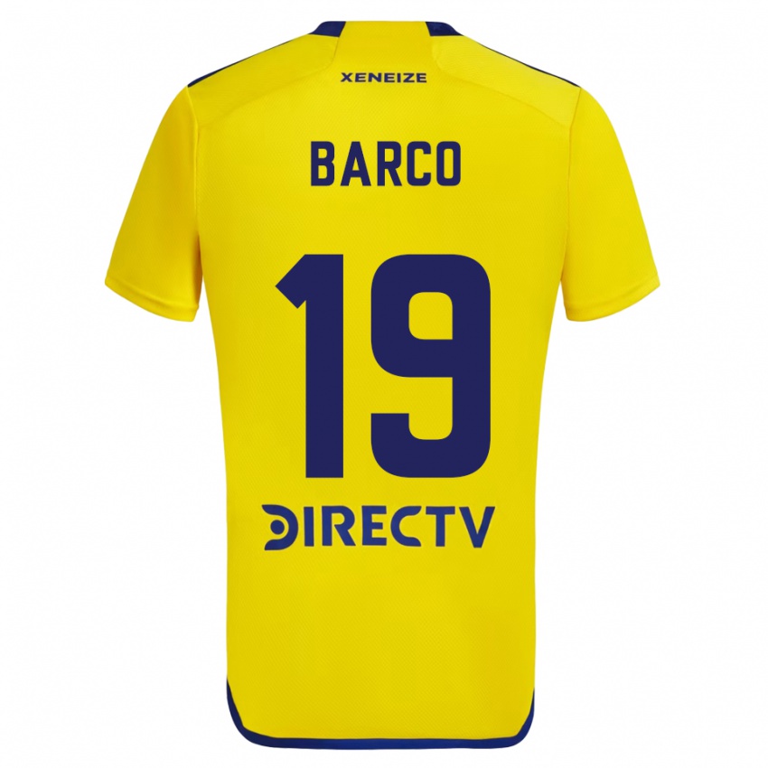 Homem Camisola Valentin Barco #19 Amarelo Azul Alternativa 2024/25 Camisa Brasil