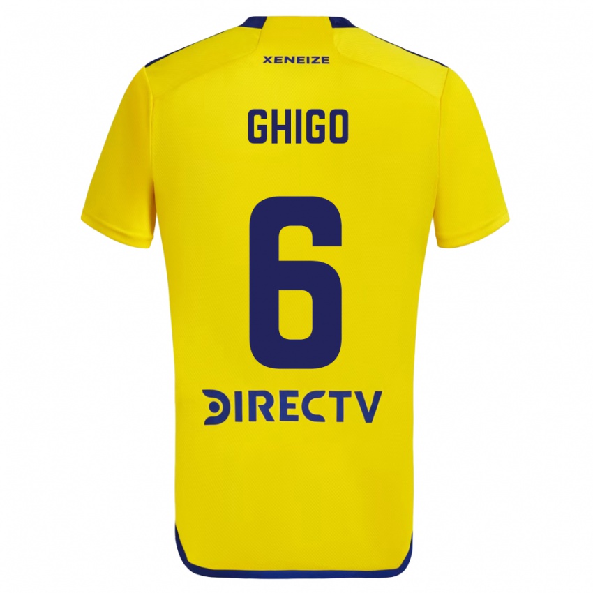 Homem Camisola Cecilia Ghigo #6 Amarelo Azul Alternativa 2024/25 Camisa Brasil