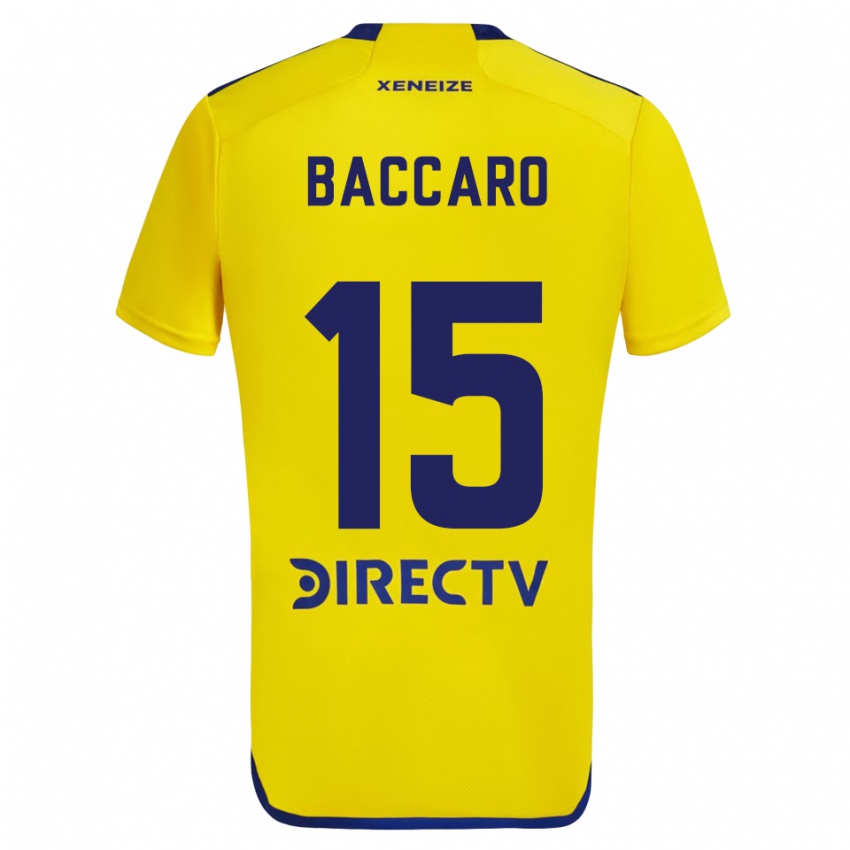 Homem Camisola Camila Baccaro #15 Amarelo Azul Alternativa 2024/25 Camisa Brasil