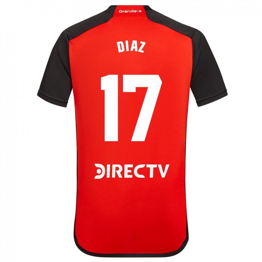 Homem Camisola Paulo Diaz #17 Vermelho Preto Branco Alternativa 2024/25 Camisa Brasil