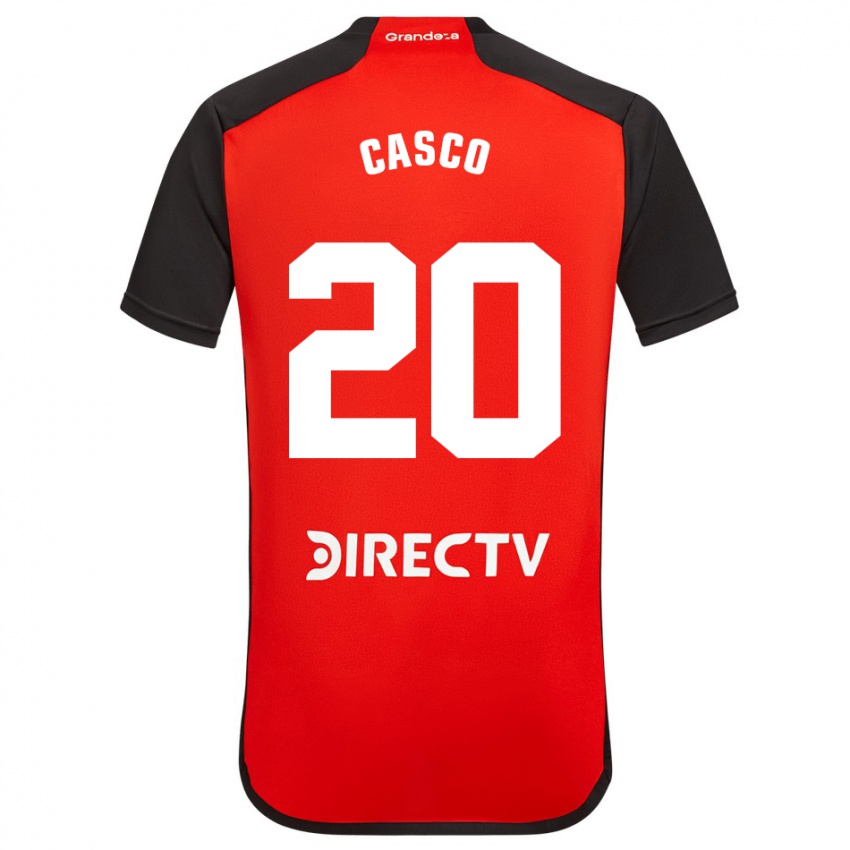 Homem Camisola Milton Casco #20 Vermelho Preto Branco Alternativa 2024/25 Camisa Brasil