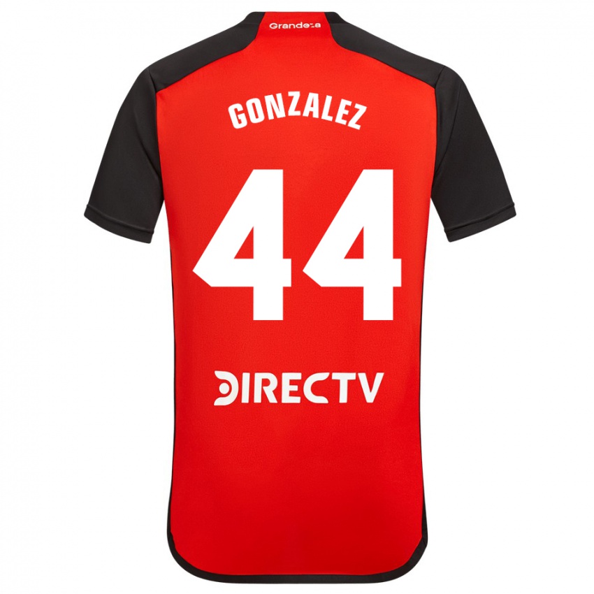 Homem Camisola Alexis González #44 Vermelho Preto Branco Alternativa 2024/25 Camisa Brasil