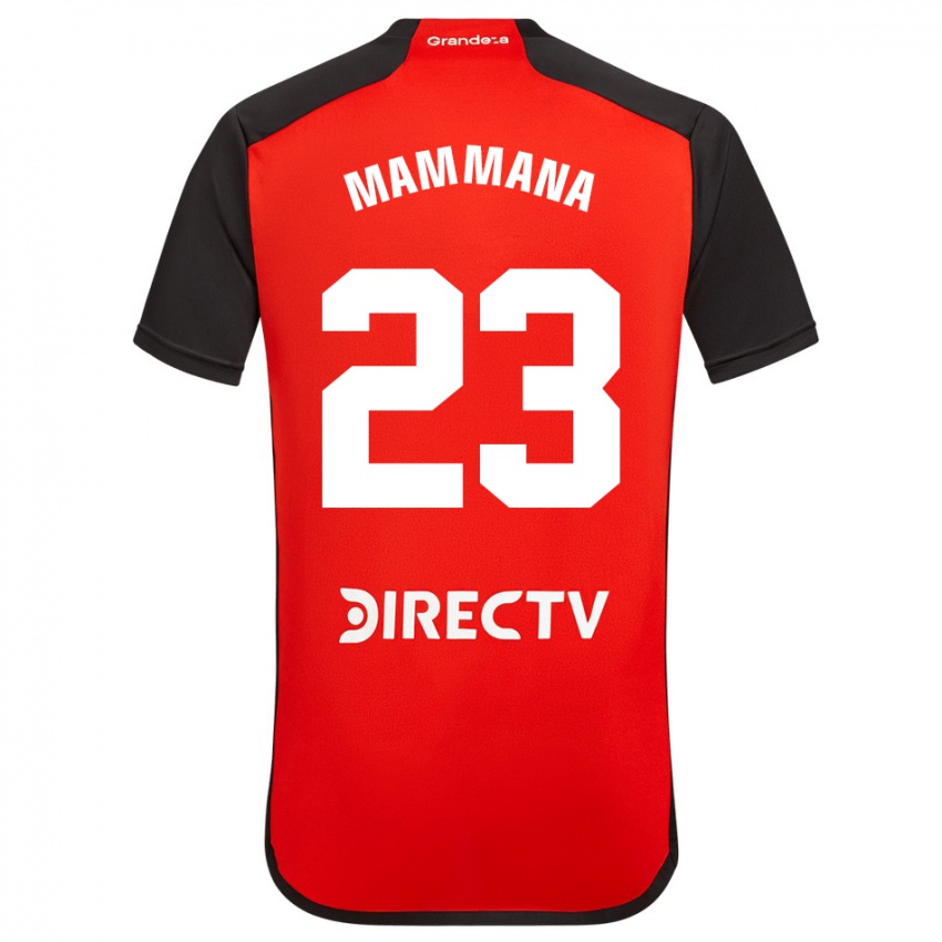 Homem Camisola Emanuel Mammana #23 Vermelho Preto Branco Alternativa 2024/25 Camisa Brasil