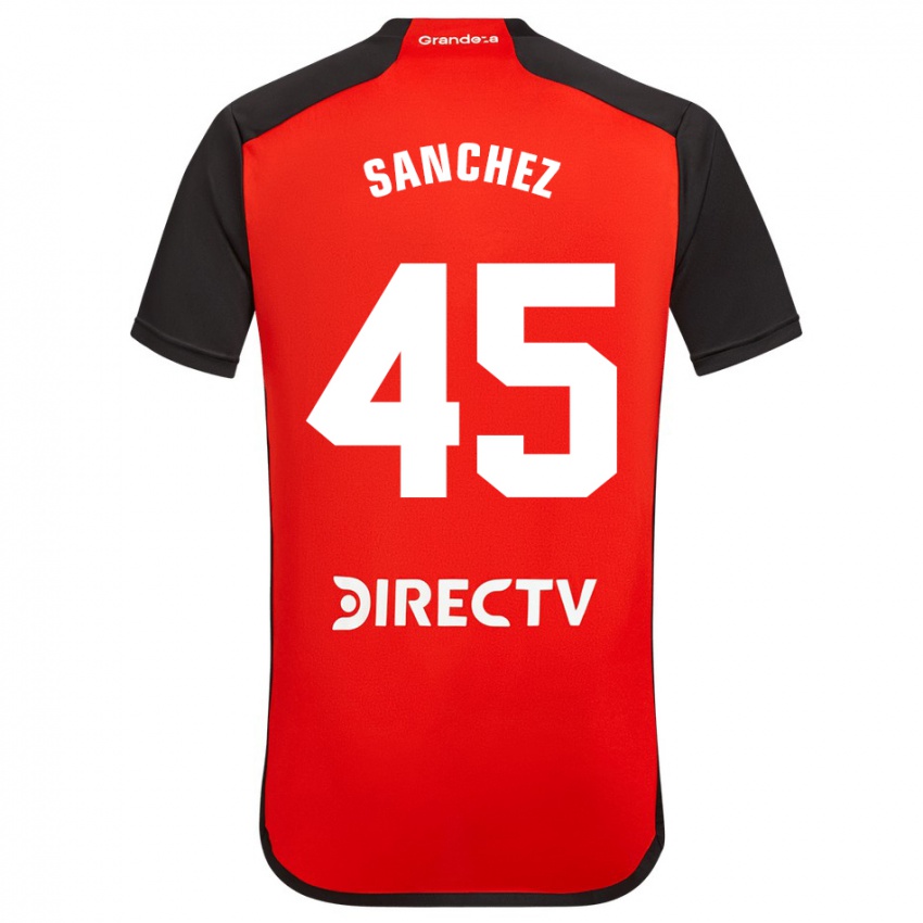 Homem Camisola Sebastián Sánchez #45 Vermelho Preto Branco Alternativa 2024/25 Camisa Brasil