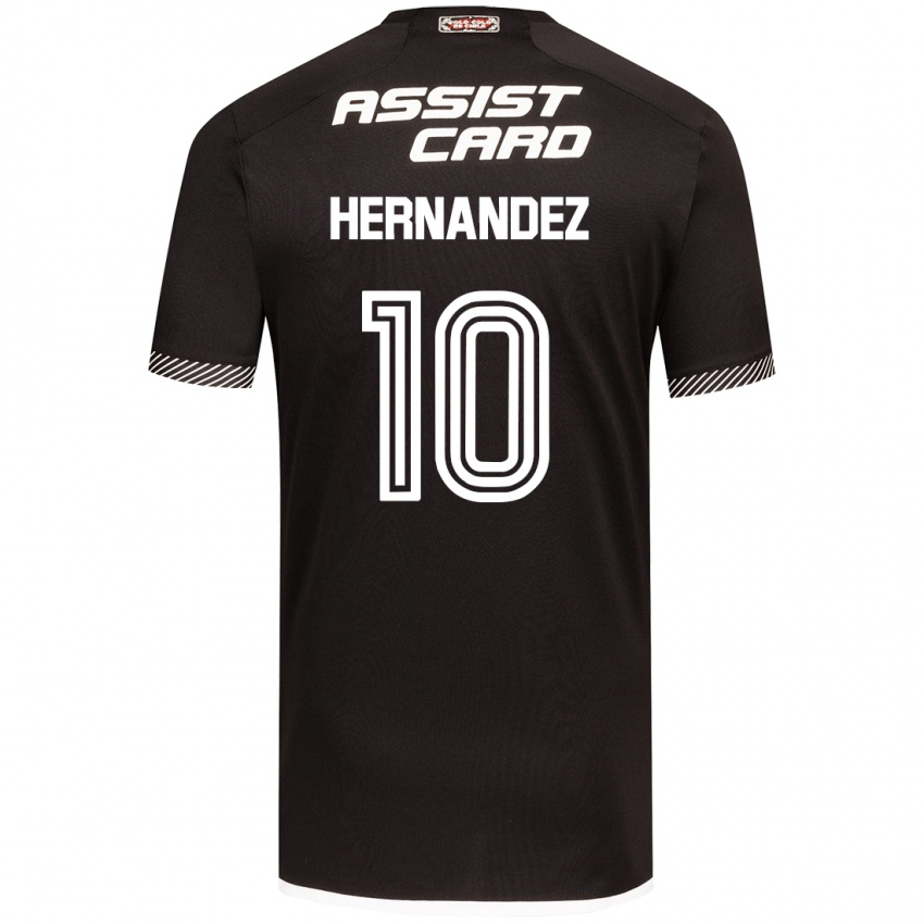 Homem Camisola Leandro Hernández #10 Preto Branco Alternativa 2024/25 Camisa Brasil