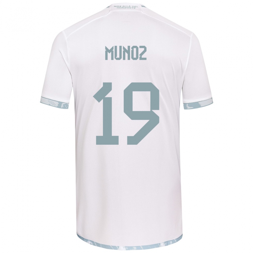 Homem Camisola Cristóbal Muñoz #19 Branco Cinza Alternativa 2024/25 Camisa Brasil