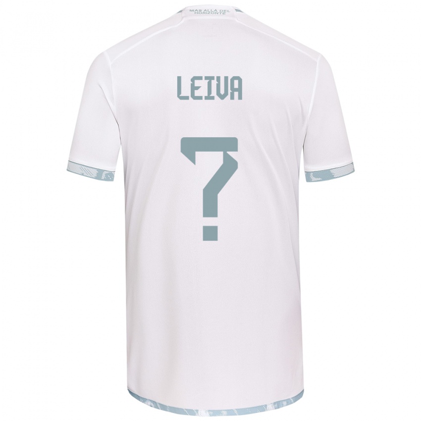 Homem Camisola Sergio Leiva #0 Branco Cinza Alternativa 2024/25 Camisa Brasil