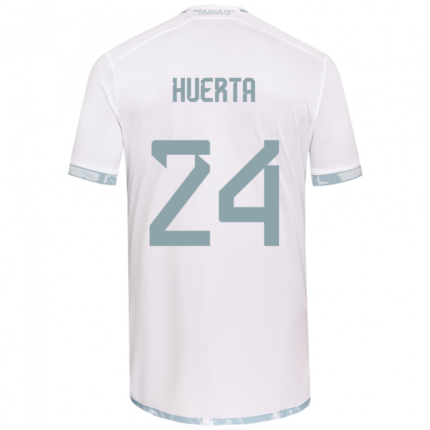 Homem Camisola Renato Huerta #24 Branco Cinza Alternativa 2024/25 Camisa Brasil