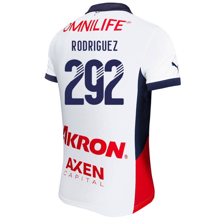 Homem Camisola Emiliano Rodríguez #292 Branco Vermelho Azul Alternativa 2024/25 Camisa Brasil