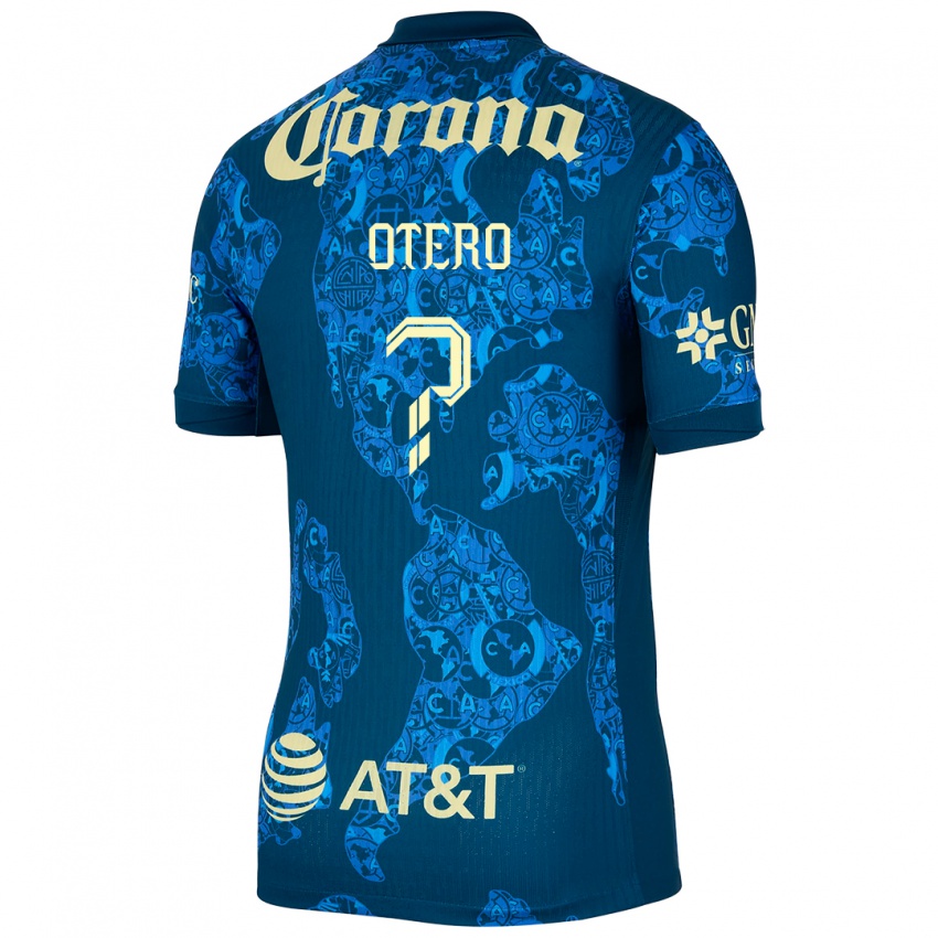 Homem Camisola Juan Otero #0 Azul Amarelo Alternativa 2024/25 Camisa Brasil