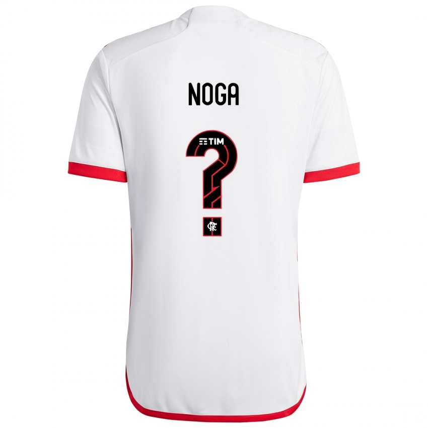 Homem Camisola Gabriel Noga #0 Branco Vermelho Alternativa 2024/25 Camisa Brasil