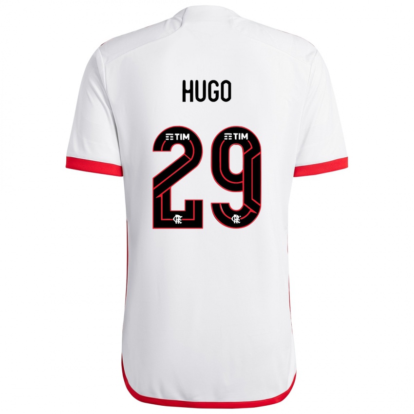 Homem Camisola Victor Hugo #29 Branco Vermelho Alternativa 2024/25 Camisa Brasil