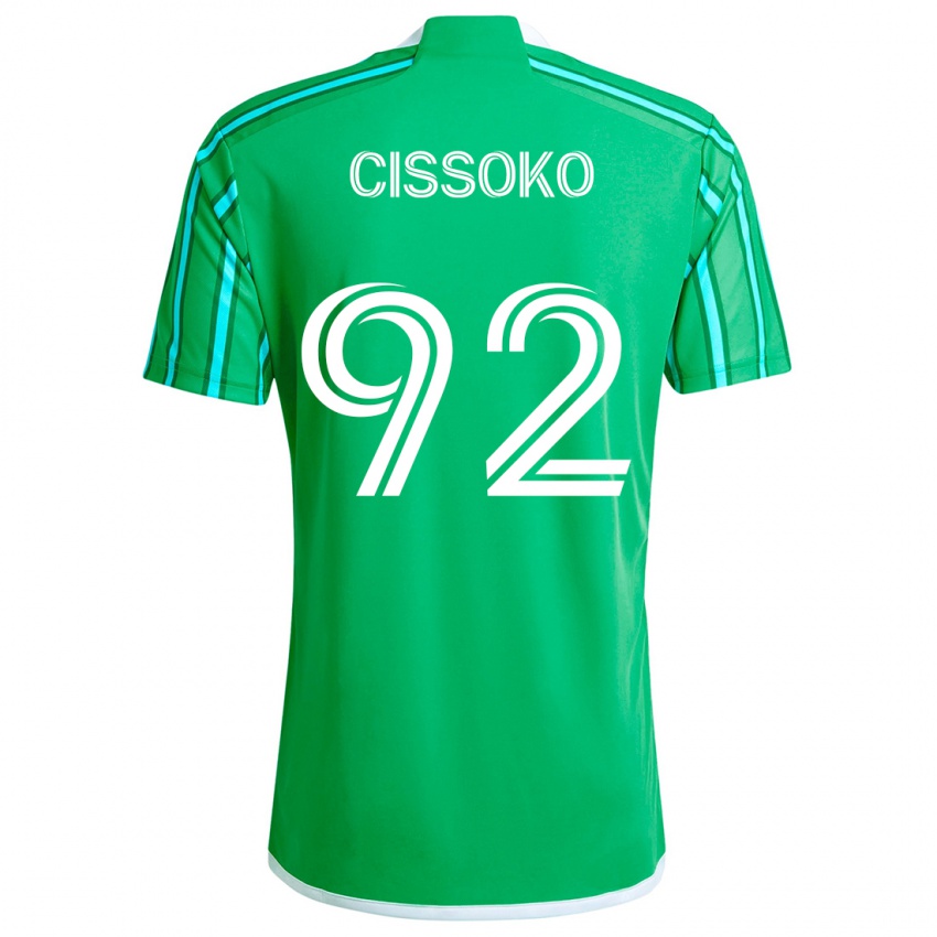 Mulher Camisola Abdoulaye Cissoko #92 Verde Branco Principal 2024/25 Camisa Brasil