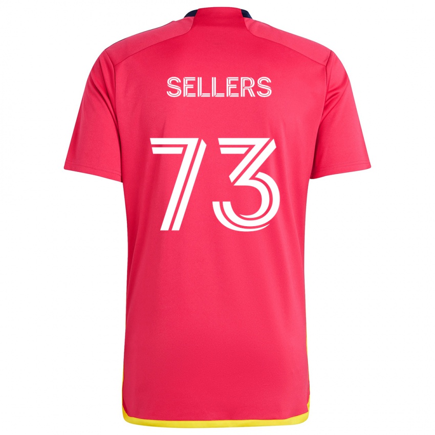 Mulher Camisola Braydon Sellers #73 Vermelho Azul Principal 2024/25 Camisa Brasil