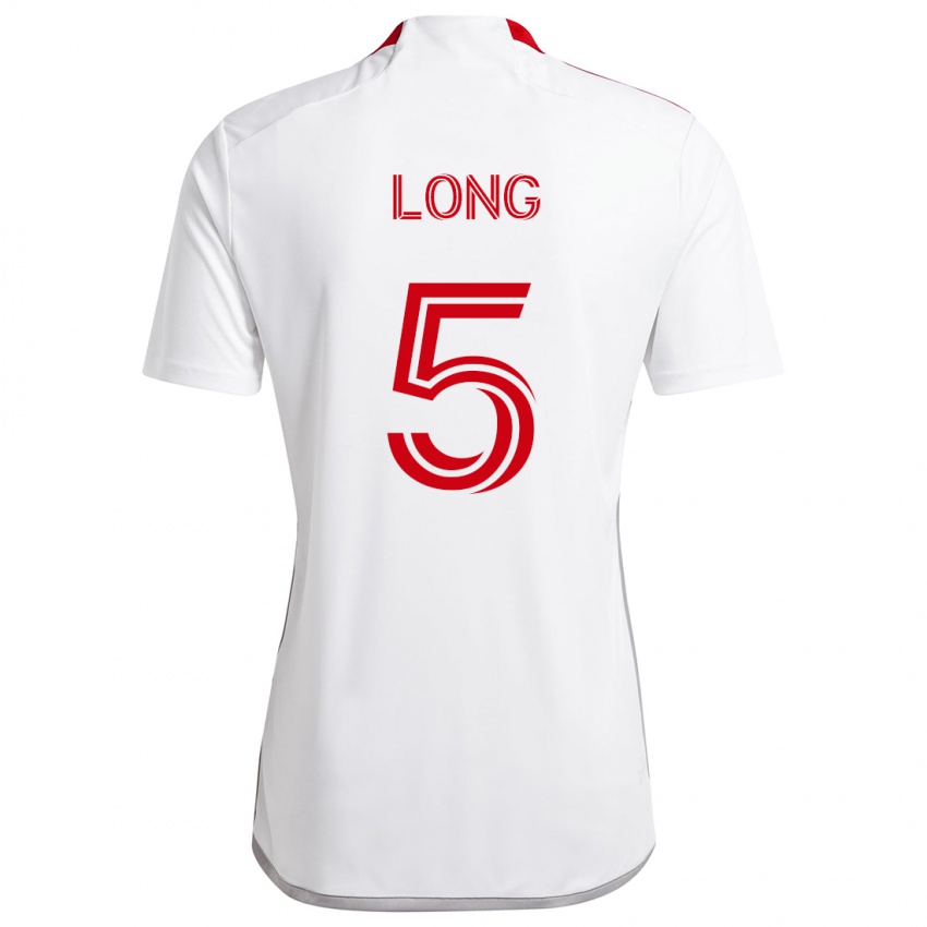 Mulher Camisola Kevin Long #5 Branco Vermelho Alternativa 2024/25 Camisa Brasil