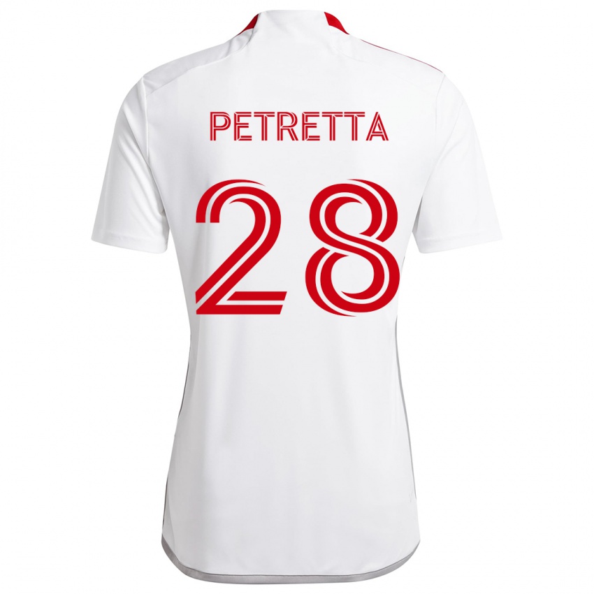 Mulher Camisola Raoul Petretta #28 Branco Vermelho Alternativa 2024/25 Camisa Brasil