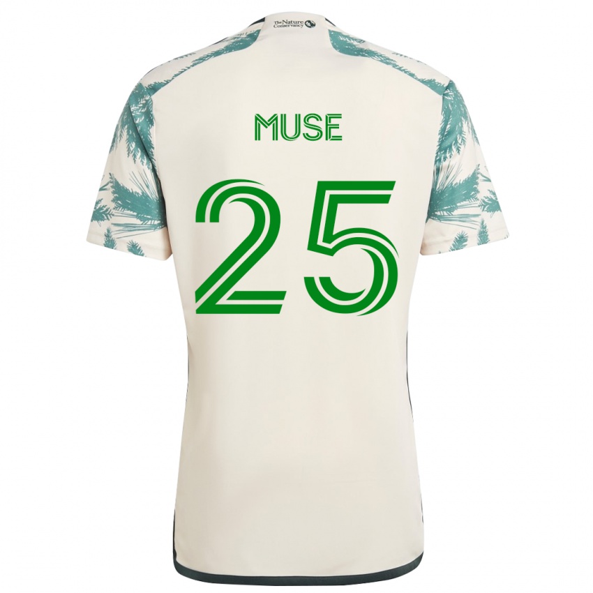 Mulher Camisola Trey Muse #25 Bege Castanho Alternativa 2024/25 Camisa Brasil