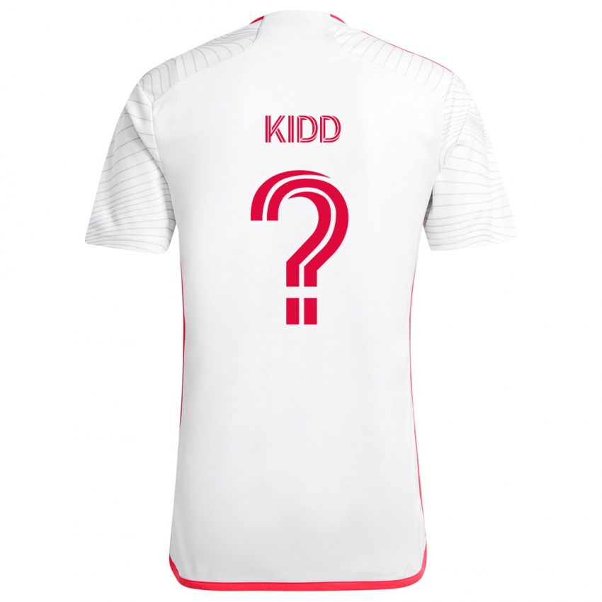 Mulher Camisola Matteo Kidd #0 Branco Vermelho Alternativa 2024/25 Camisa Brasil