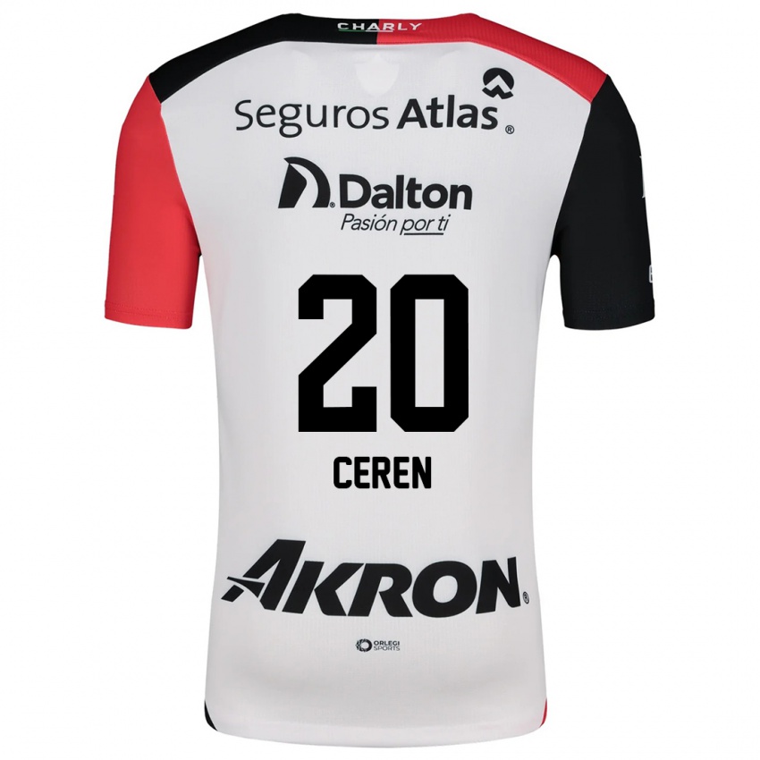 Mulher Camisola Brenda Cerén #20 Branco Vermelho Preto Alternativa 2024/25 Camisa Brasil