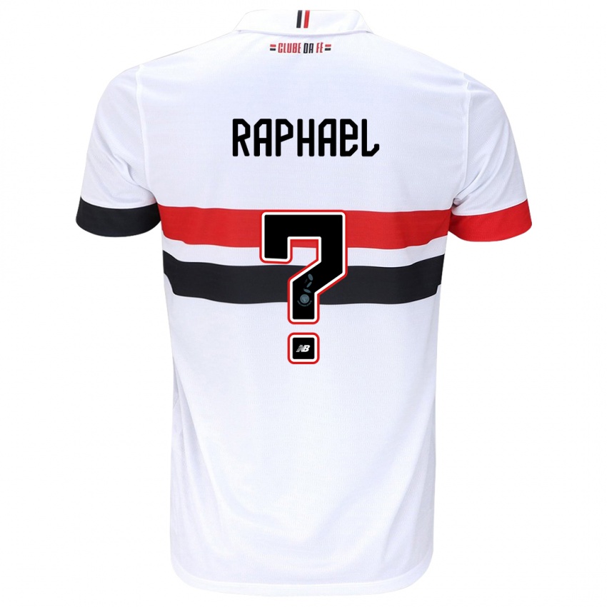 Criança Camisola Raphael #0 Branco Vermelho Preto Principal 2024/25 Camisa Brasil