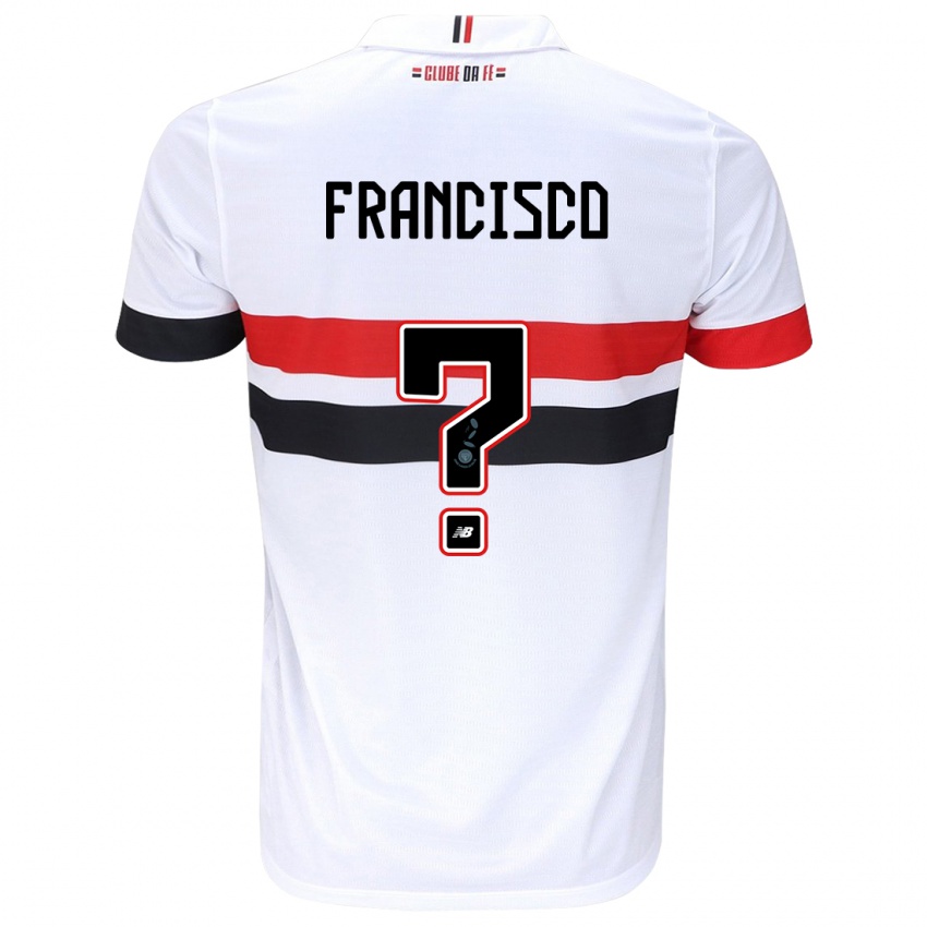 Criança Camisola Ryan Francisco #0 Branco Vermelho Preto Principal 2024/25 Camisa Brasil