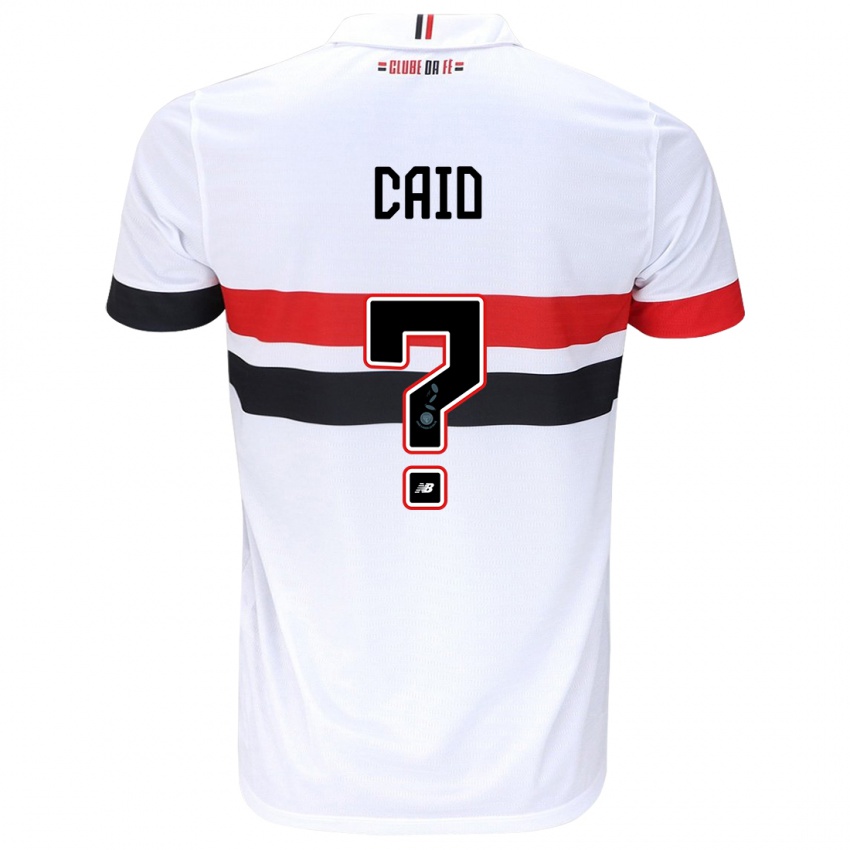 Criança Camisola Caio #0 Branco Vermelho Preto Principal 2024/25 Camisa Brasil