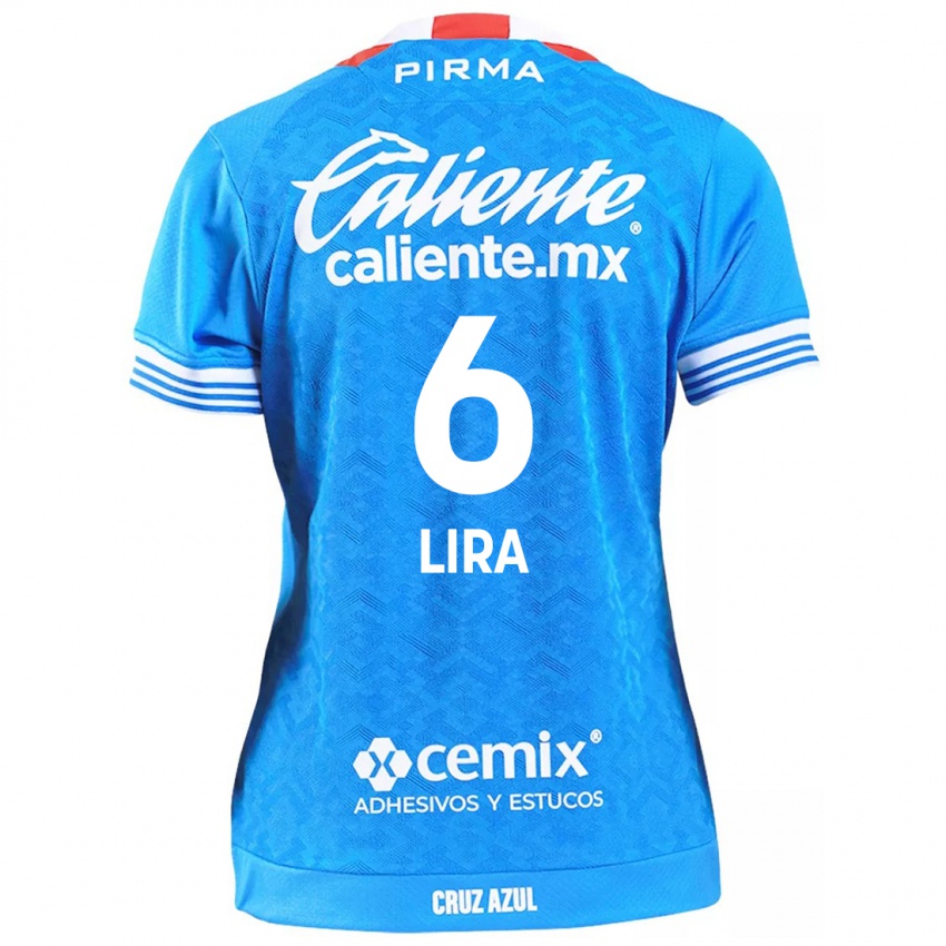 Criança Camisola Érik Lira #6 Céu Azul Principal 2024/25 Camisa Brasil